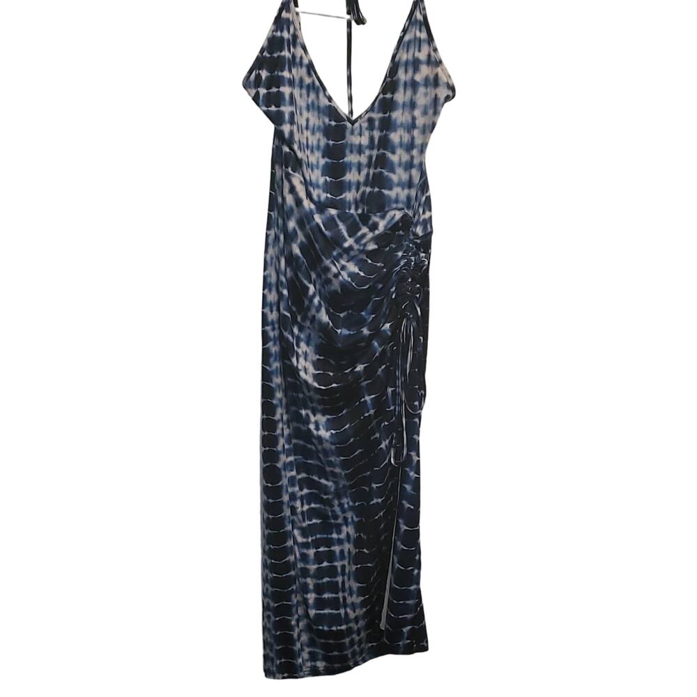 Tie Dye Maxi Sundress side adjustable drawstring Size XL